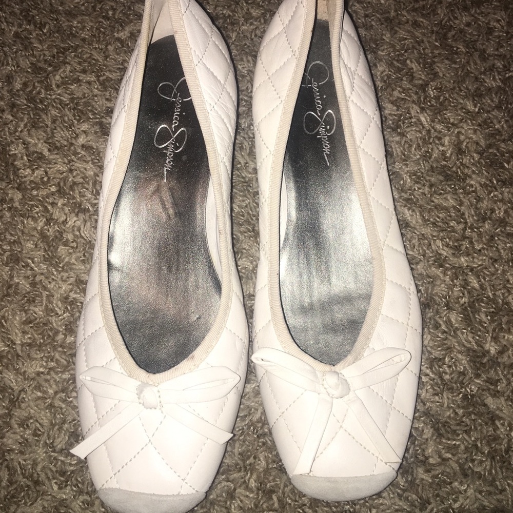 Jessica Simpson quilted ballet flats